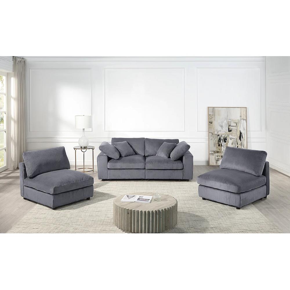 RAUM.ID 4-Sitzer »Bennid XXL-Modulsofa mit vielen individuellen Stellmöglichkeiten« (4 St.) inklusive 2 großen und 2 kleinen Zierkissen im flauschigen Cord kaufen Fabrikpreis