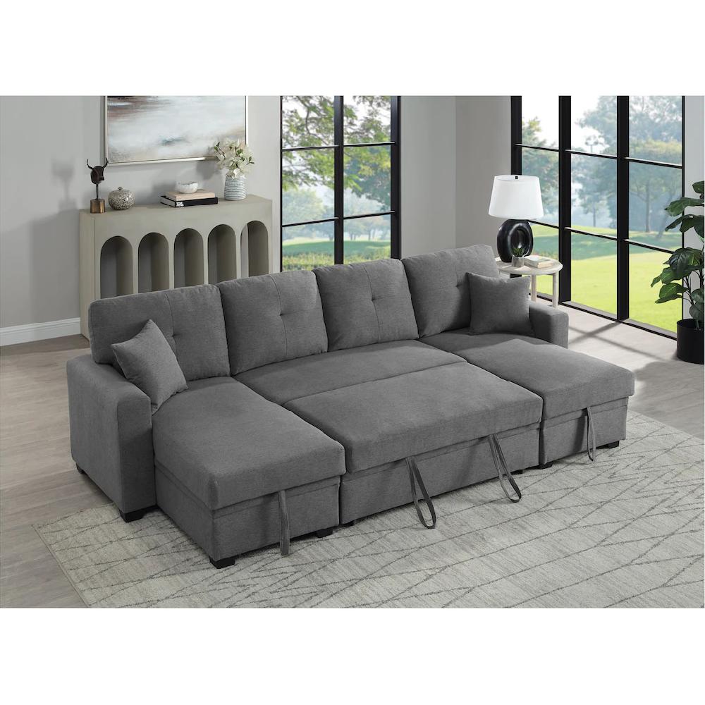 ATLANTIC home collection Wohnlandschaft »Gerrit U-Form« Wohnlandschaft Recamieren mit Bettkasten Bettfunktion kaufen Flash Sale