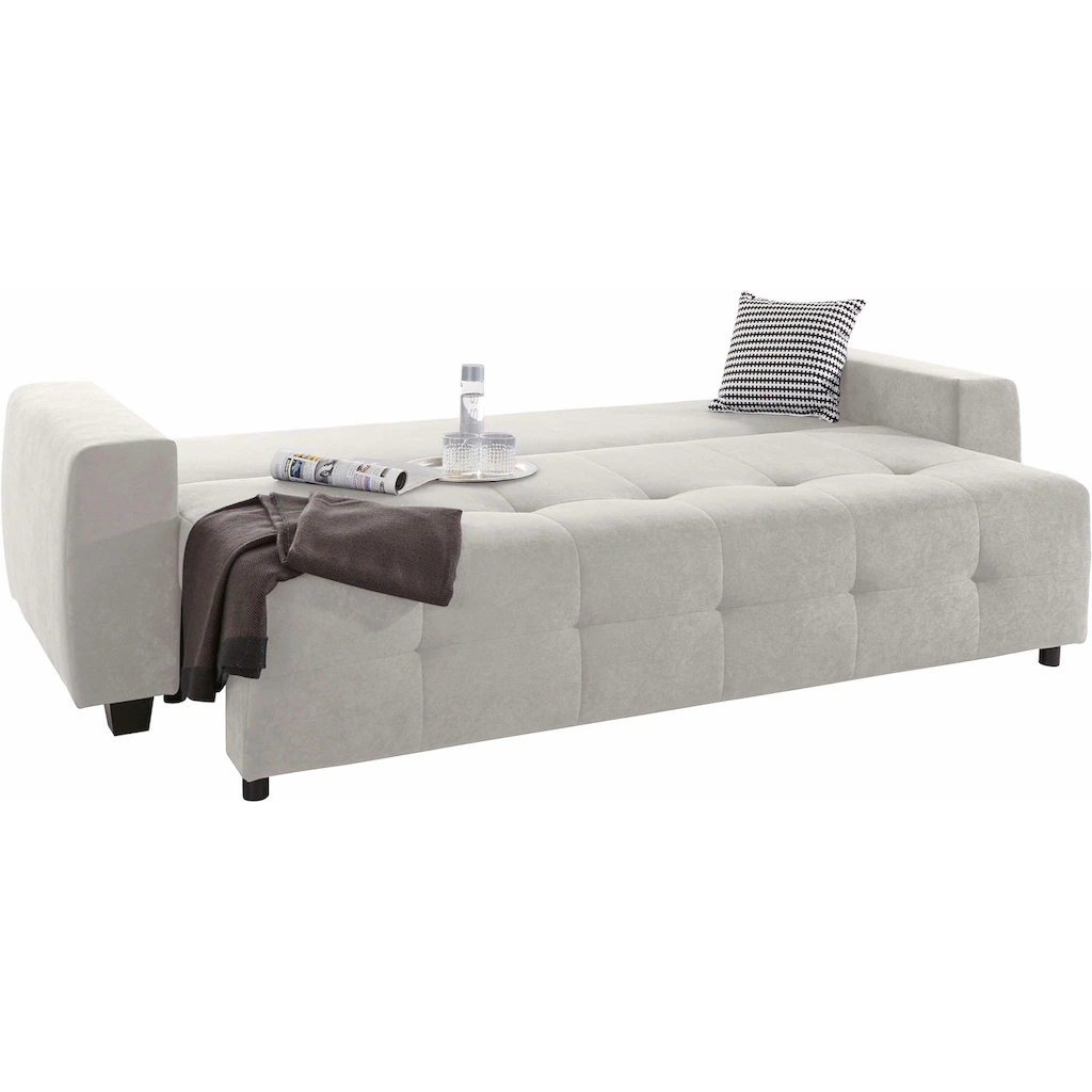 COLLECTION AB Schlafsofa »Bella« mit Bettfunktion und Bettkasten inkl. loser Rücken- und Zierkissen kaufen Preisnachlass