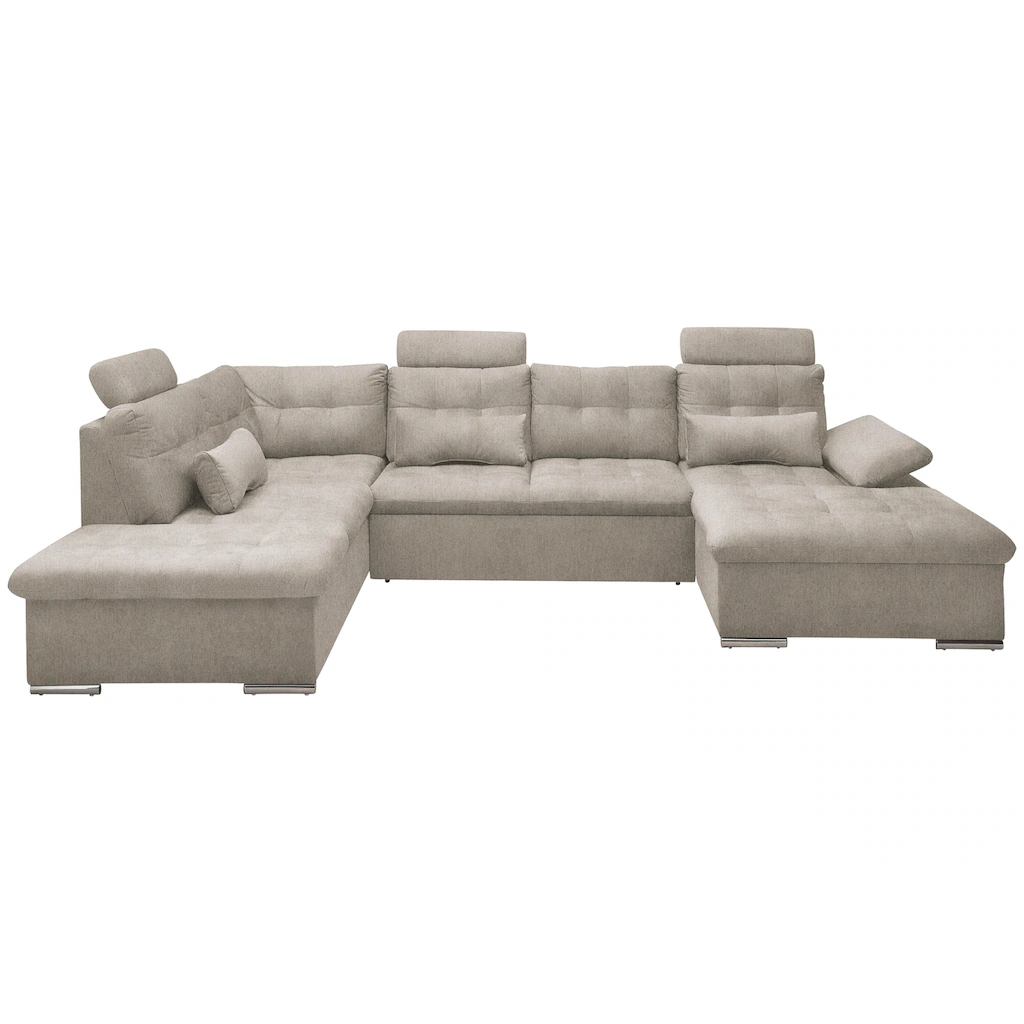 ED EXCITING DESIGN Wohnlandschaft Jakarta mit Bettfunktion Bettkasten Kopfstützen Nierenkissen kaufen Jubiläumsangebot