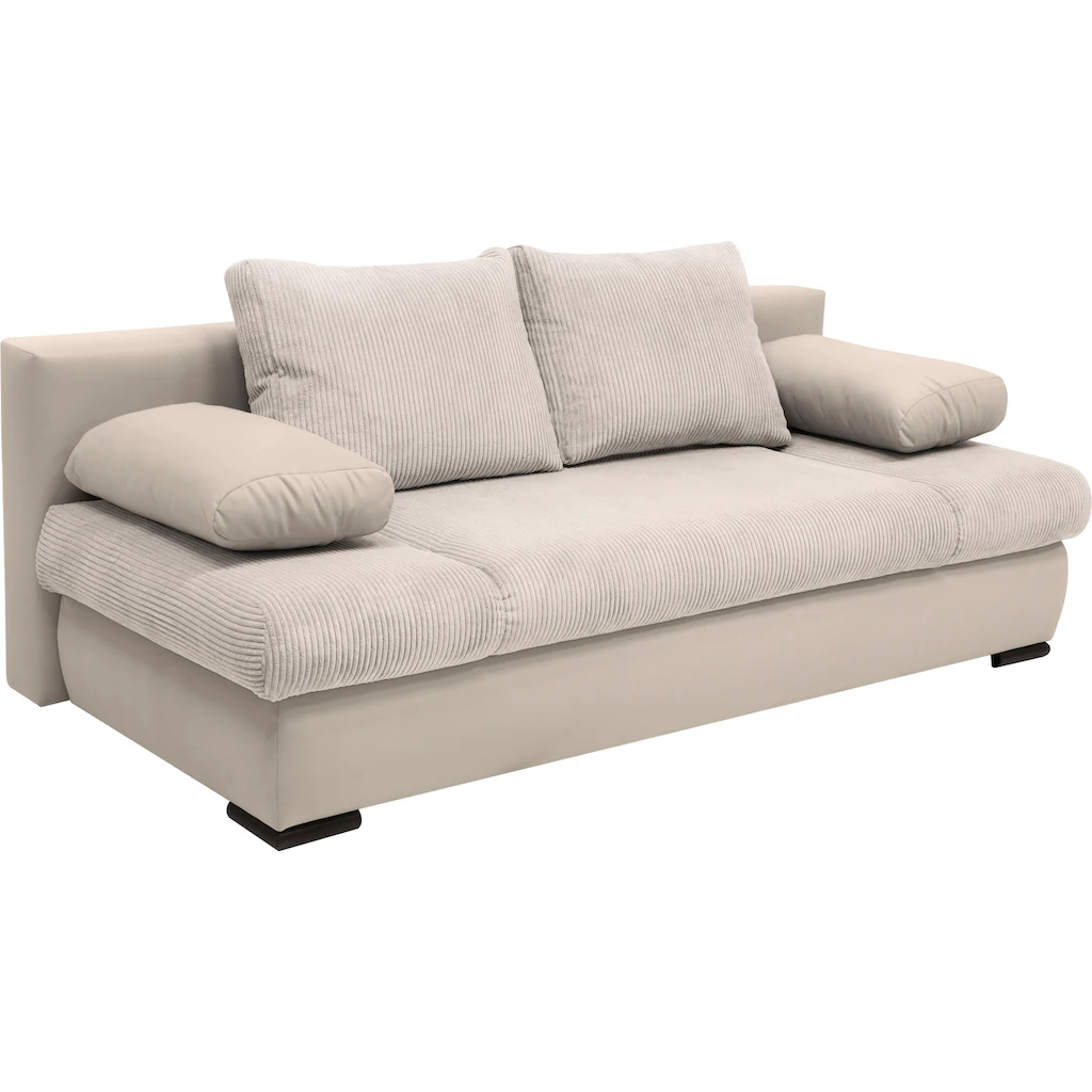 COLLECTION AB Schlafsofa »30 Jahre Jubiläums-Modell Chicago« mit Bettfunktion und Bettkasten im Cord-Samt Mix kaufen Top Angebot