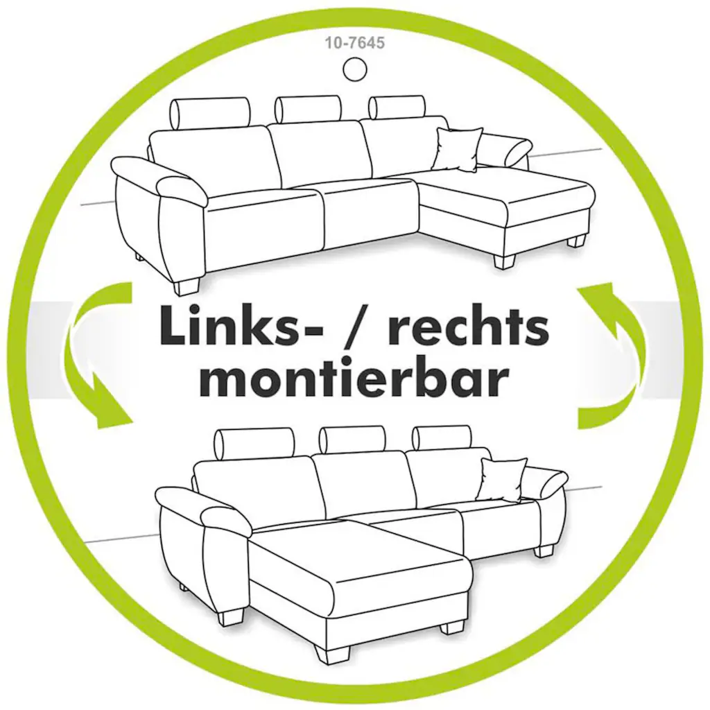 Jockenhöfer Gruppe Ecksofa »Elmau L-Form« inklusive Bettfunktion Bettkasten Ottomane links oder rechts kaufen Zeitlich begrenztes Angebot