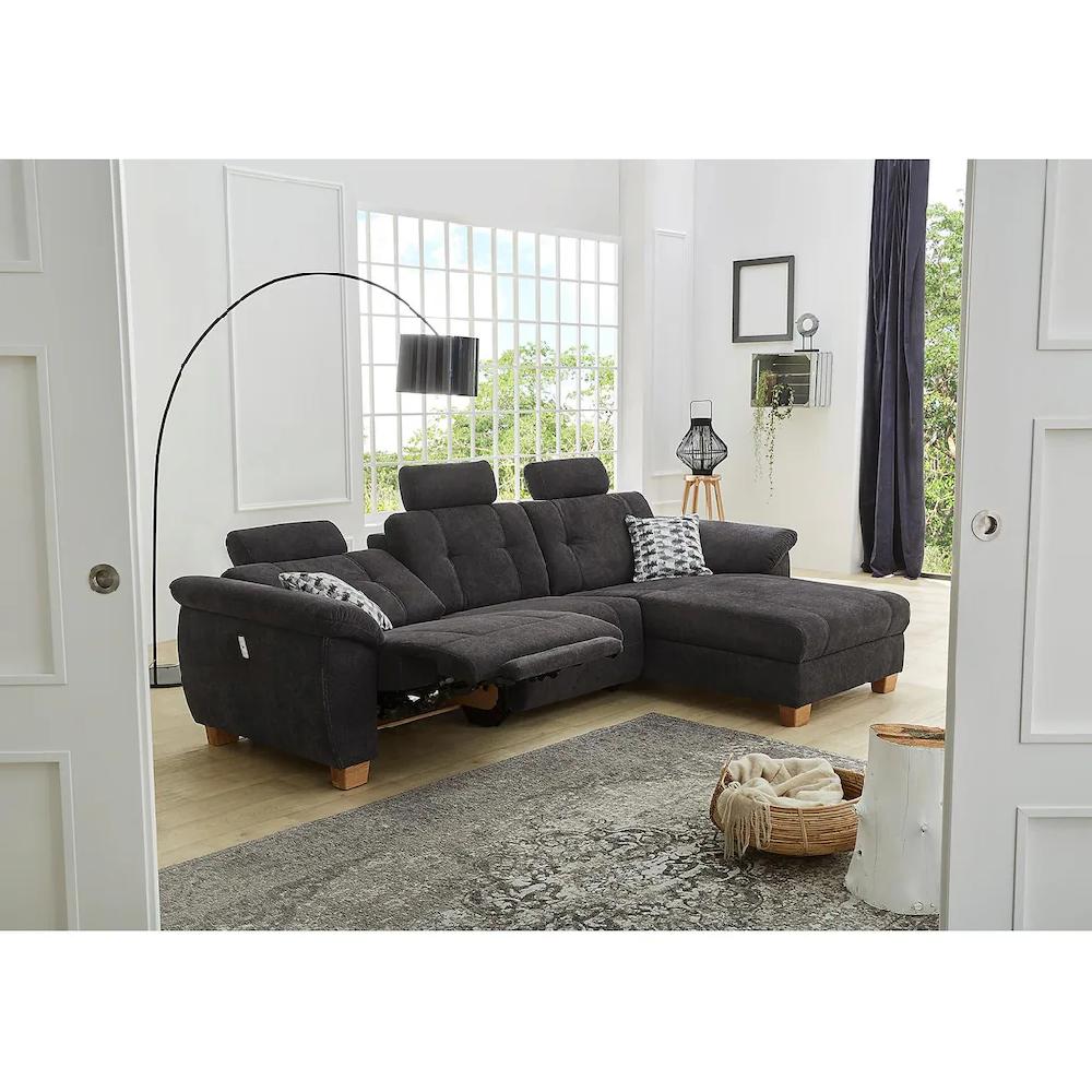 Jockenhöfer Gruppe Ecksofa »Savona L-Form« jeweils mit USB-Ladestation an der Armlehne und mit Relaxfunktion kaufen Blitzangebot