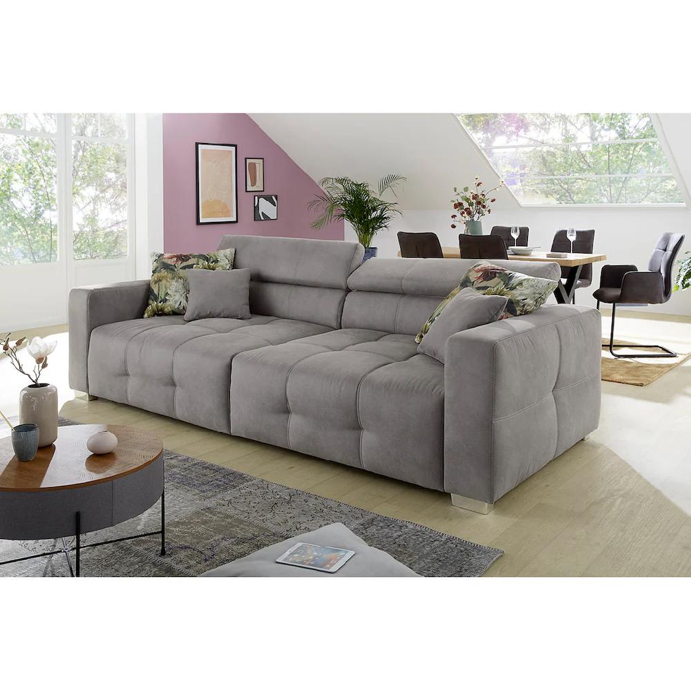 Jockenhöfer Gruppe Big-Sofa Trento mit verstellbaren Kopfstützen und 4 Kissen kaufen Riesige Ersparnisse