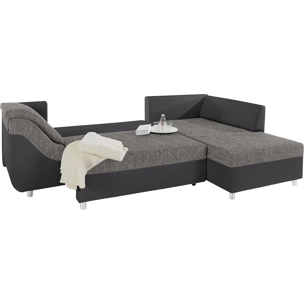 COLLECTION AB Ecksofa »Sally L-Form« mit und ohne Bettfunktion inklusive loser Rücken- und Zierkissen kaufen VIP-Rabatte