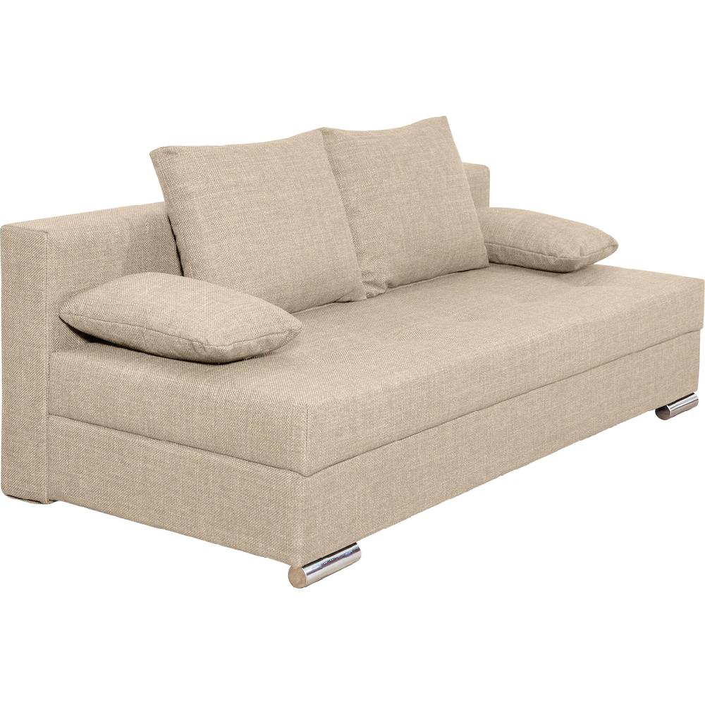 COLLECTION AB Schlafsofa »Tania mit Bettfunktion und Bettkasten« komfortabler Sitzkomfort: Federkern-Polsterung inklusive Rückenkissen kaufen Zeitbegrenzte Promotion