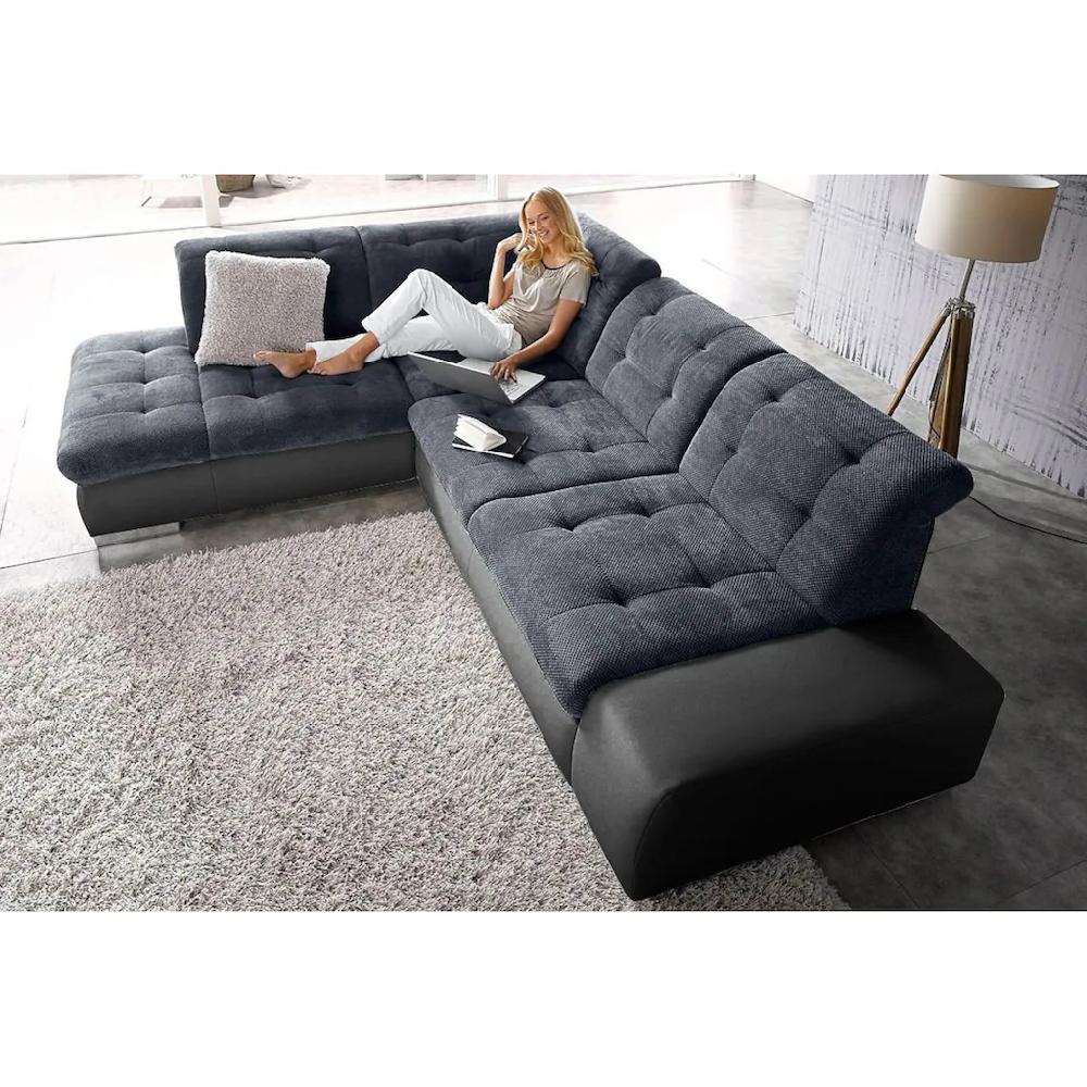 Ecksofa mit attraktiver Steppung online kaufen Kostenloser Versand international