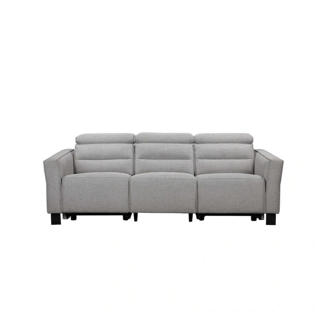 Places of Style 3-Sitzer »Carpari 224cm manuelle od. elektrische Relaxfunktion in 2 Sitzen« mit USB Kopfteilverstellung Echtleder Kunstleder Webstoff kaufen Fabrikladen