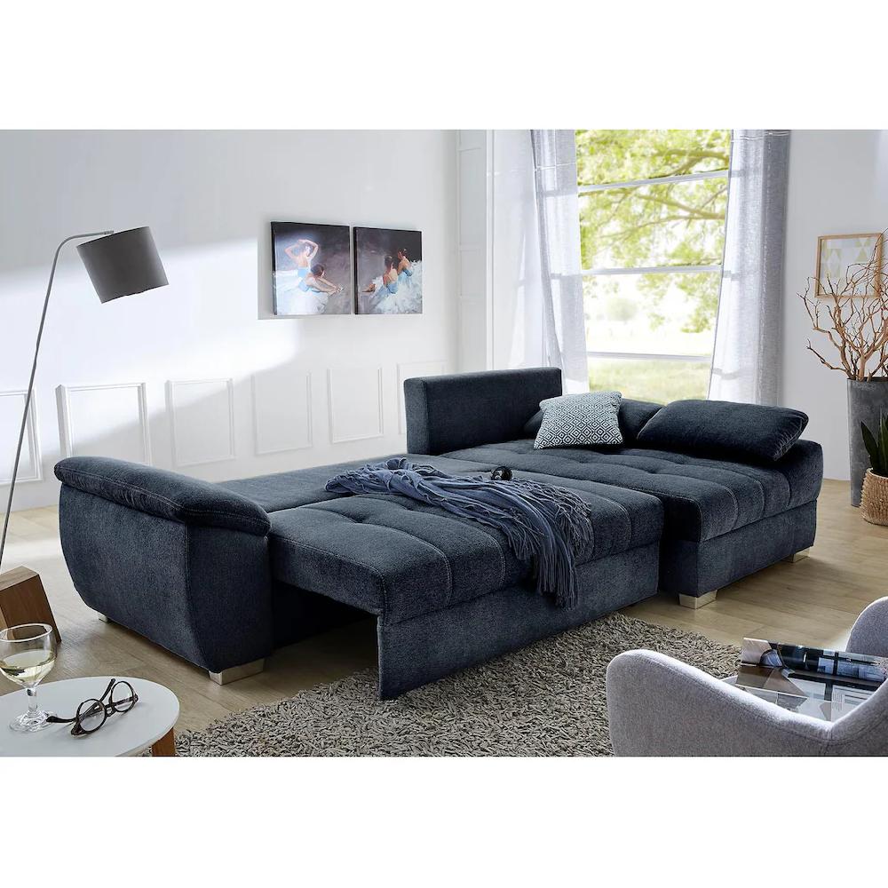 Jockenhöfer Gruppe Ecksofa »Alster L-Form« mit Bettfunktion und Bettkasten Ottomane links oder rechts montierbar kaufen Begrenzt auf 3 Tage
