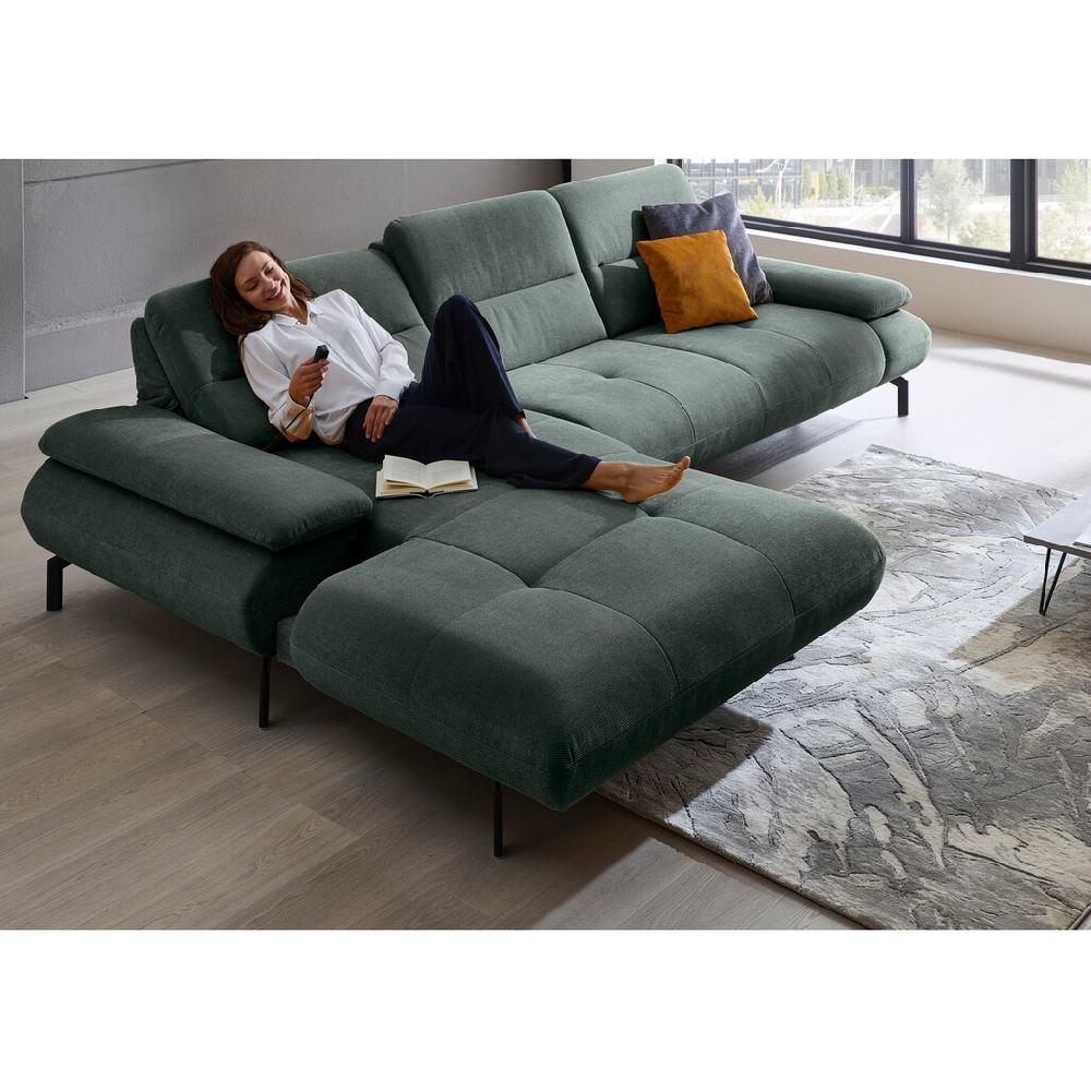 Die PlanBar Ecksofa »MP-IN23186 L-Form« Hochwertige Kaltschaumpolsterung wahlweise mit motorischem Canape kaufen Black Friday Preise