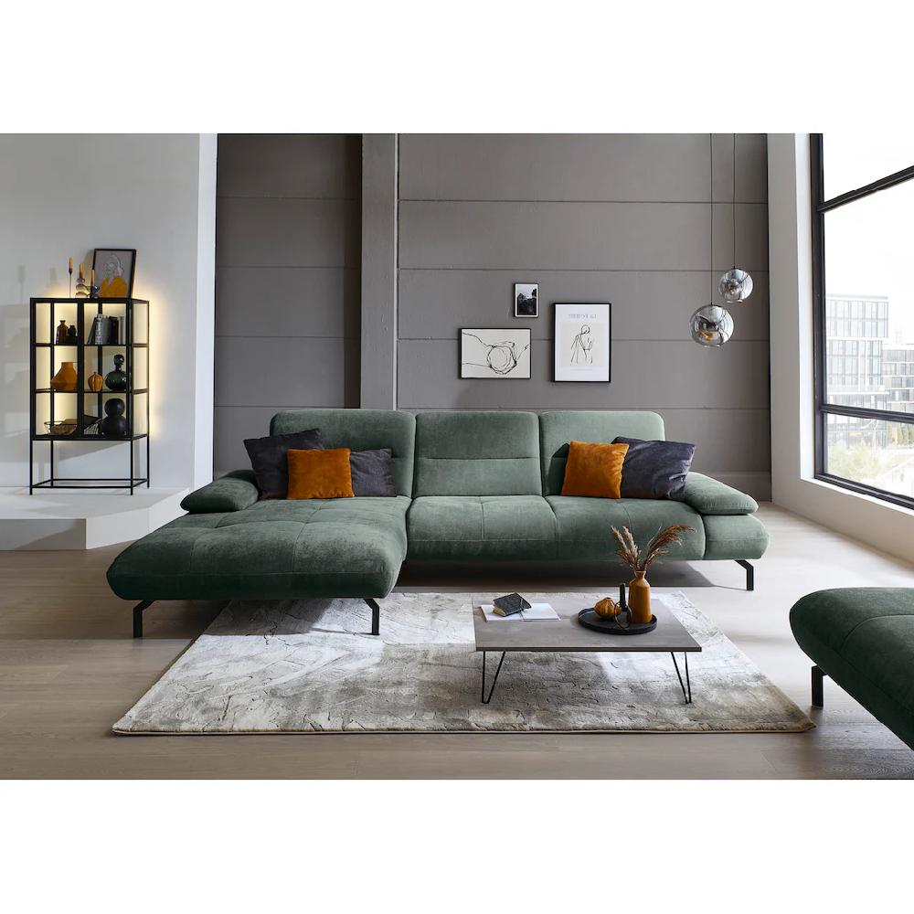 Die PlanBar Ecksofa »MP-IN23186 L-Form« Hochwertige Kaltschaumpolsterung wahlweise mit motorischem Canape kaufen Black Friday Preise