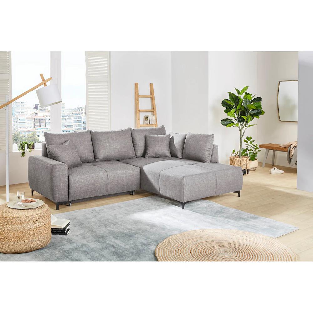 Jockenhöfer Gruppe Ecksofa »Colmar L-Form« inklusive praktischer Bettfunktion Stauraum/Bettkasten Wellenfederung kaufen Outlet