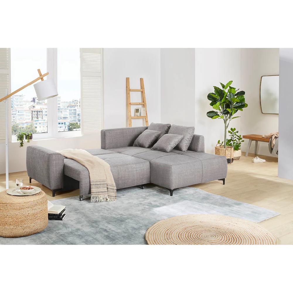 Jockenhöfer Gruppe Ecksofa »Colmar L-Form« inklusive praktischer Bettfunktion Stauraum/Bettkasten Wellenfederung kaufen Outlet