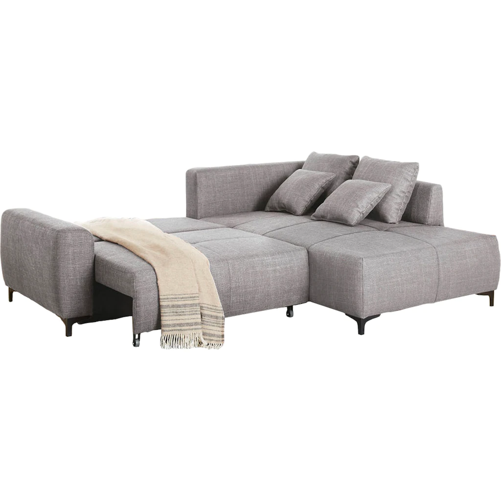 Jockenhöfer Gruppe Ecksofa »Colmar L-Form« inklusive praktischer Bettfunktion Stauraum/Bettkasten Wellenfederung kaufen Outlet
