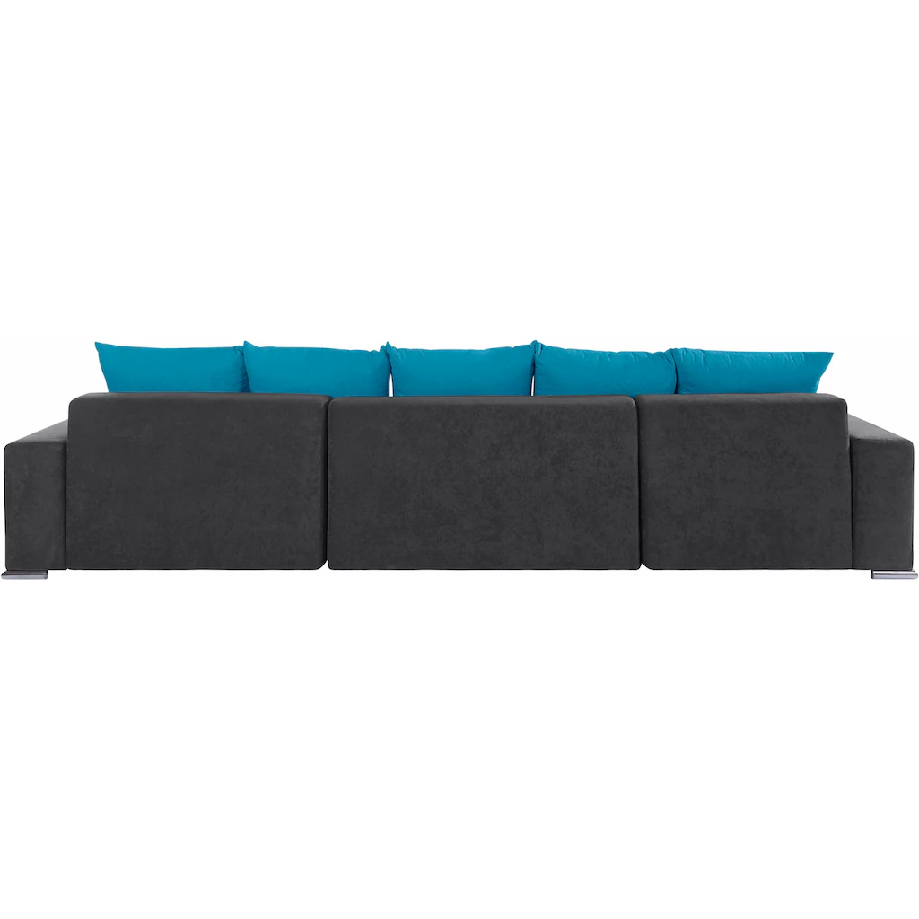 COLLECTION AB Wohnlandschaft »XXL-Josy U-Form Breite 333 cm mit 2 Recamieren 77 & 79 cm« inkl. Bettfunktion Bettkasten mit 5 gleich großen Rückenkissen kaufen Auslauf