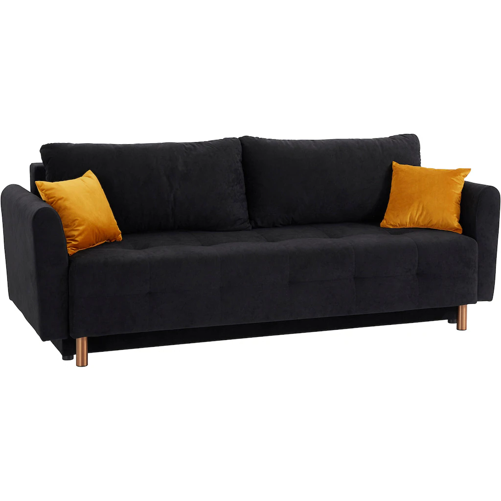 INOSIGN Schlafsofa »Nordic« mit Federkern und Metallbeinen Steppung im Sitzbereich kaufen Angebote