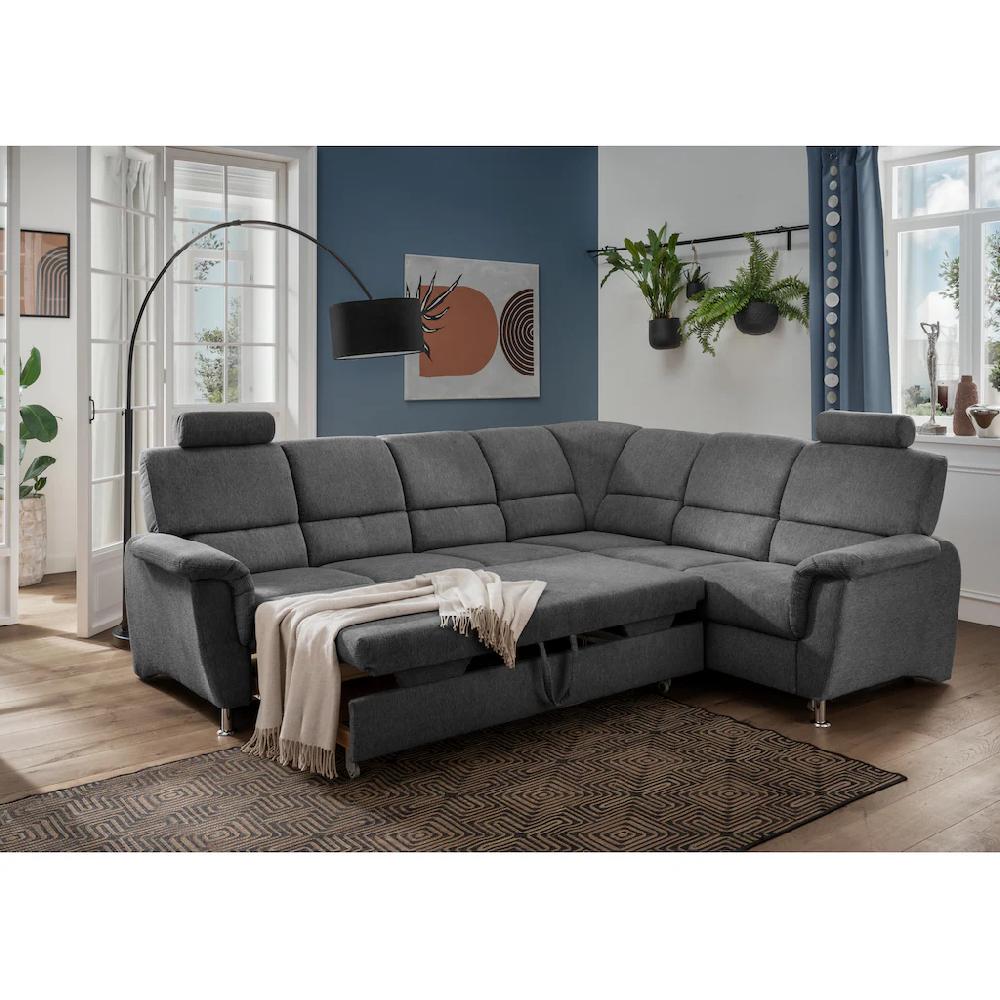Home affaire Ecksofa »Pisa« mit Bettfunktion und Bettkasten kaufen im Angebot