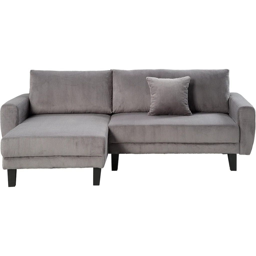 ATLANTIC home collection Ecksofa »Leonid L-Form« mit Schlaffunktion und Bettkasten Schlussverkauf