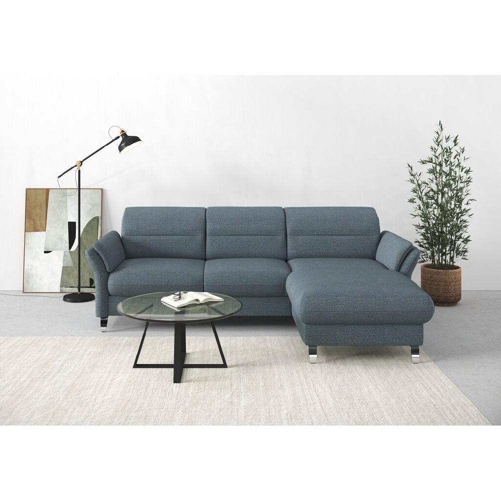 sit&more Ecksofa »Grenoble L-Form« Federkern wahlweise mit Bettfunktion Bettkasten Armteilverstellung kaufen Fabrikverkauf
