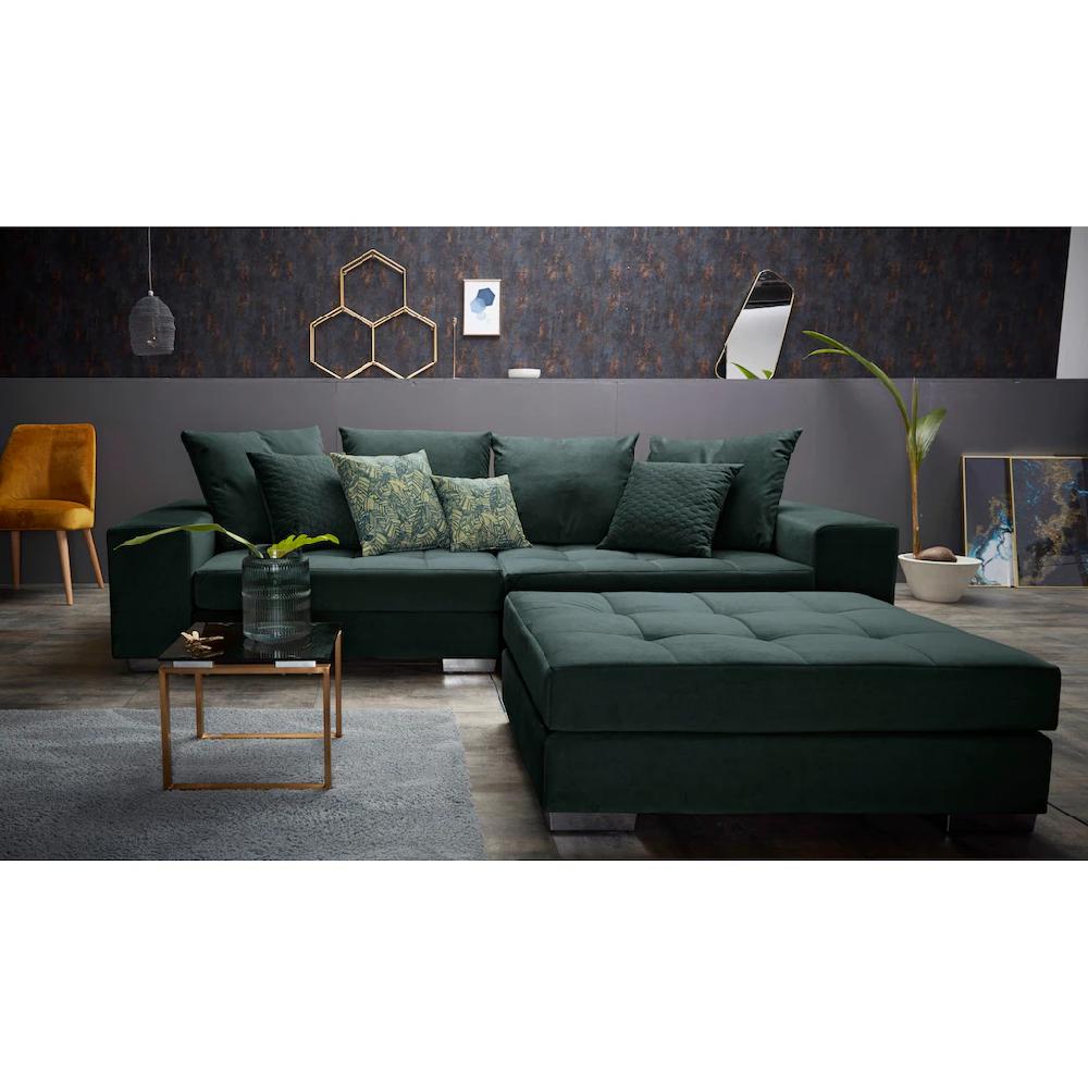 INOSIGN Big-Sofa »Vale« mit Steppung im Sitzbereich Federkern und Zierkissen kaufen Blitzverkäufe