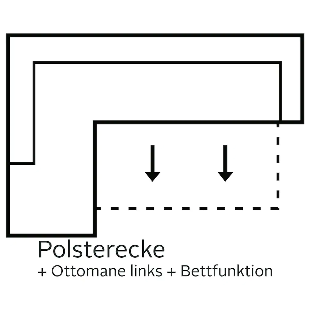COTTA Ecksofa mit Bettfunktion online kaufen Kostenloser Versand