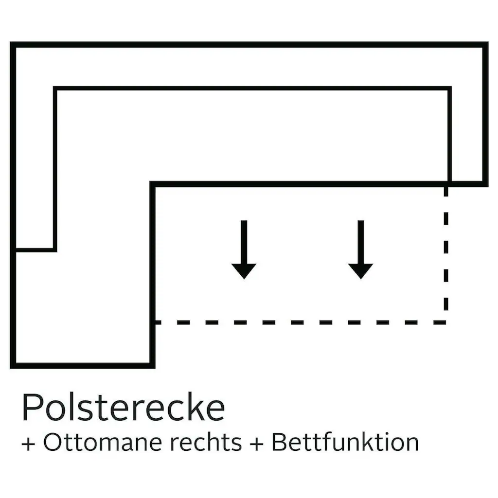 COTTA Ecksofa mit Bettfunktion online kaufen Kostenloser Versand