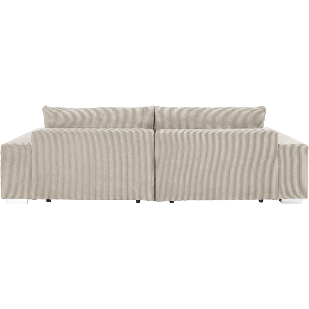 Home affaire Big-Sofa »Vasco« Breite 277 cm inkl. 6-teiliges Kissenset in Cord kaufen Osterangebot