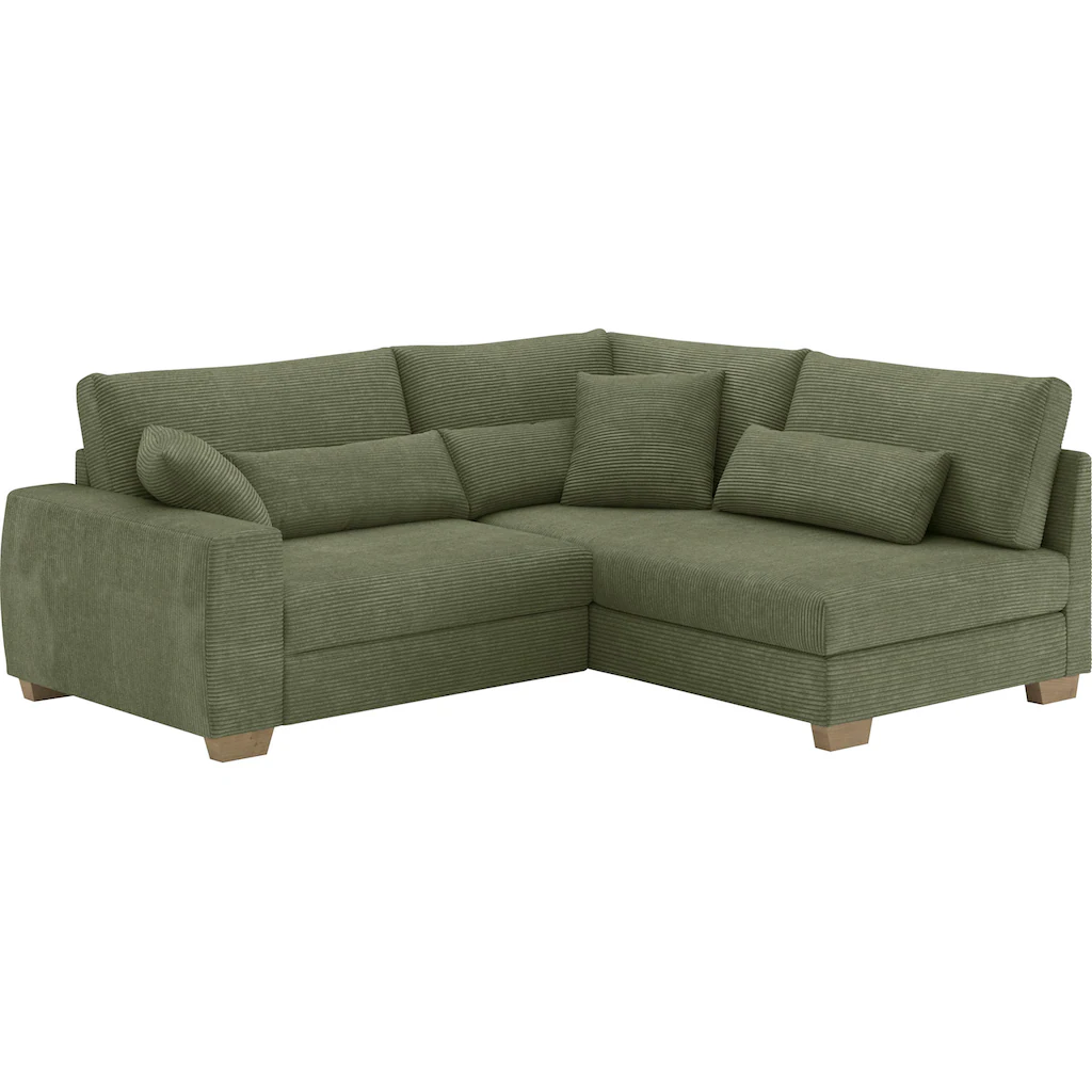 Mr. Couch Ecksofa »L-Form« Mit Federkern wahlweise mit Bett und Taschenfederkern kaufen Online Outlet