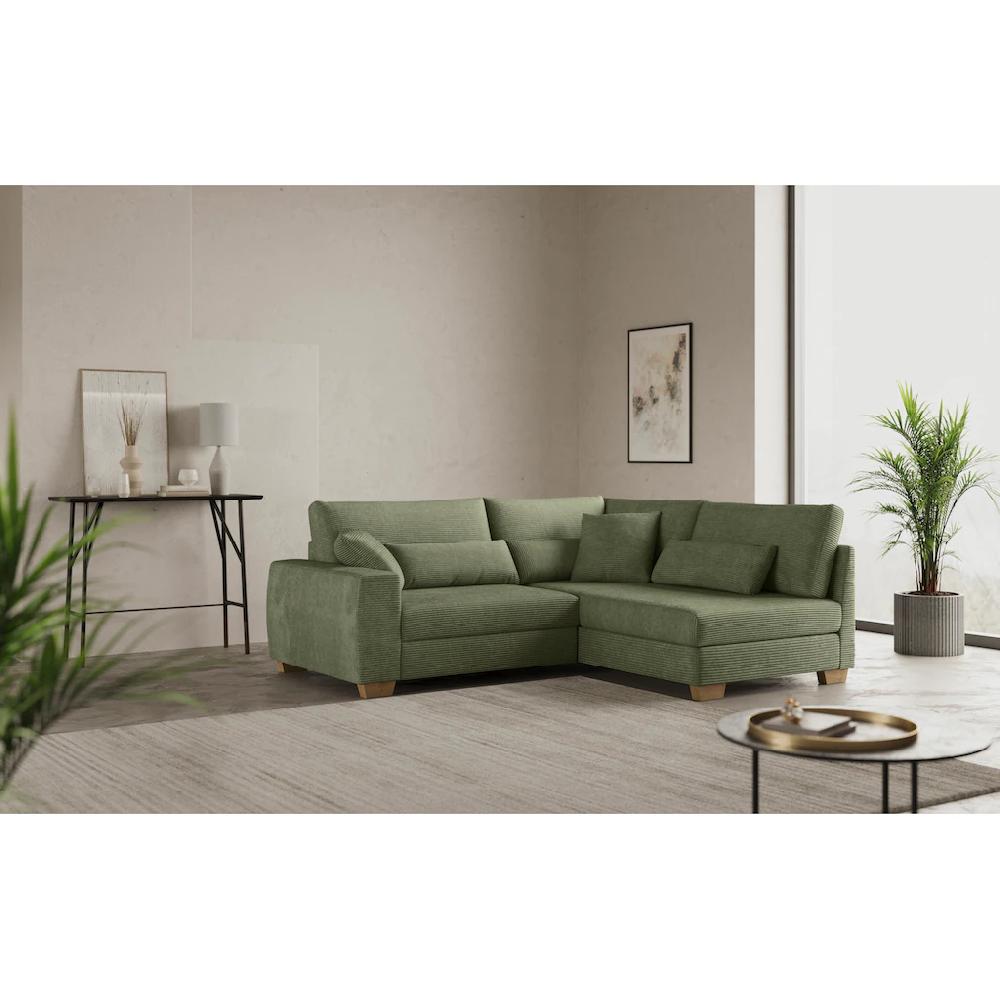 Mr. Couch Ecksofa »L-Form« Mit Federkern wahlweise mit Bett und Taschenfederkern kaufen Online Outlet