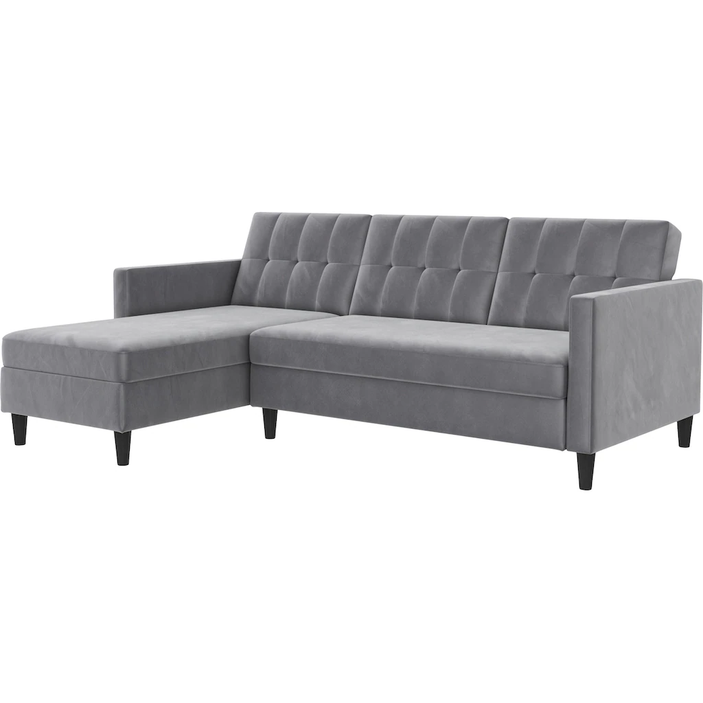 Dorel Home Ecksofa »Hartford II« mit Bettfunktion und Stauraum Recamiere beidseitig montierbar kaufen Blitzangebot