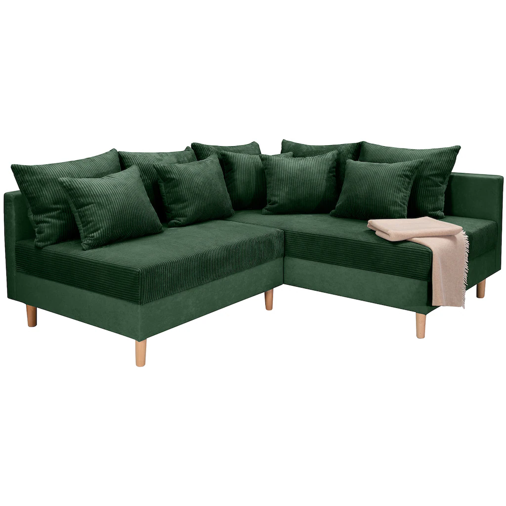 COLLECTION AB Ecksofa »L-Form« Ecksofa Ottomane rechte Seite montierbar Komfortablen bonnelfederkern kaufen Bestseller