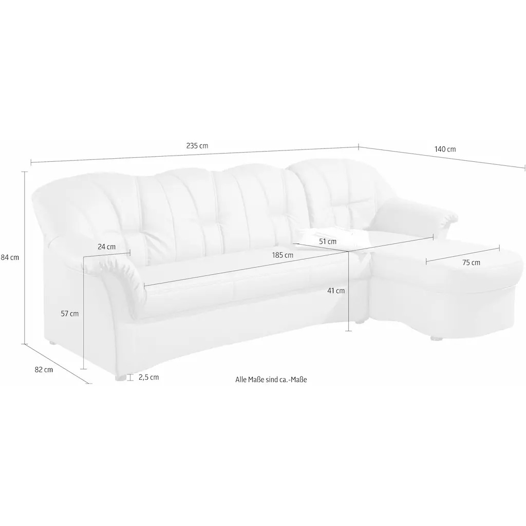 DOMO collection Ecksofa mit Bettfunktion online kaufen Tiefpreis