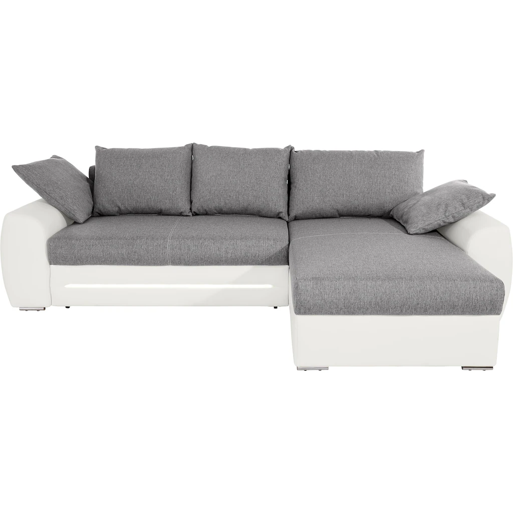 Jockenhöfer Gruppe Ecksofa Basel inklusive LED-Beleuchtung mit Bettfunktion und Bettkasten kaufen Letzte 3 Tage