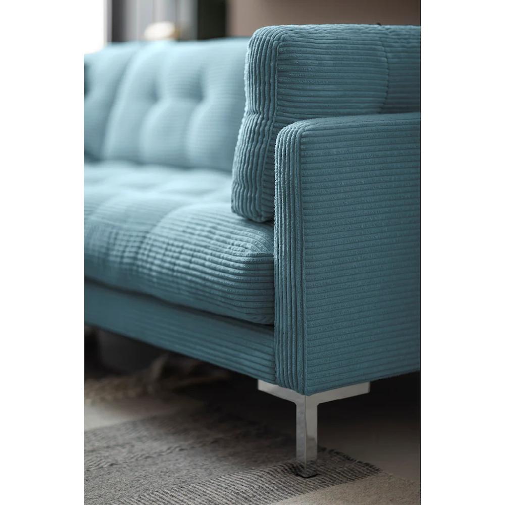 Trends by HG Wohnlandschaft »Landau U-Form« in Cord-Stoff mit Metallfuß kaufen Neueste Stile