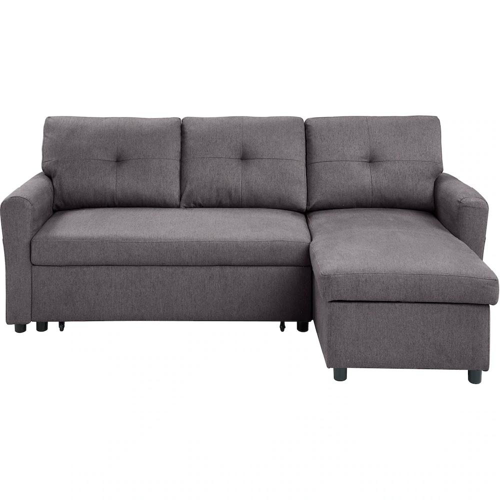 ATLANTIC home collection Ecksofa »Gustavo L-Form« mit Schlaffunktion Stauraum & seitlichen Taschen Bis zu 50% Rabatt