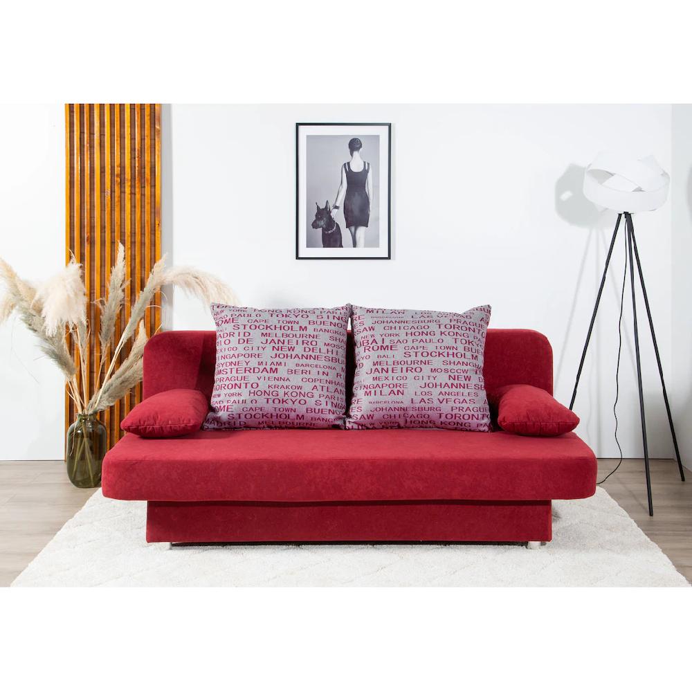 COLLECTION AB Schlafsofa »Ulla inkl. Bettfunktion und Bettkasten« Schlafsofa Bettfunktion Bettkasten inkl. Rückenkissen Armlehnekissen kaufen Auslauf