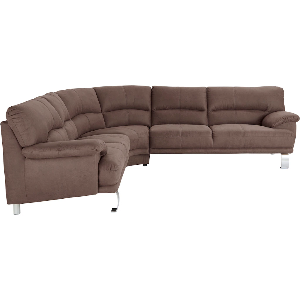 TRENDMANUFAKTUR Ecksofa »Cecilia II in italienischen Design bequem hoher Sitzkomfort L-Form« extrabreite Armlehnen für noch mehr Sitzkomfort kaufen Angebote