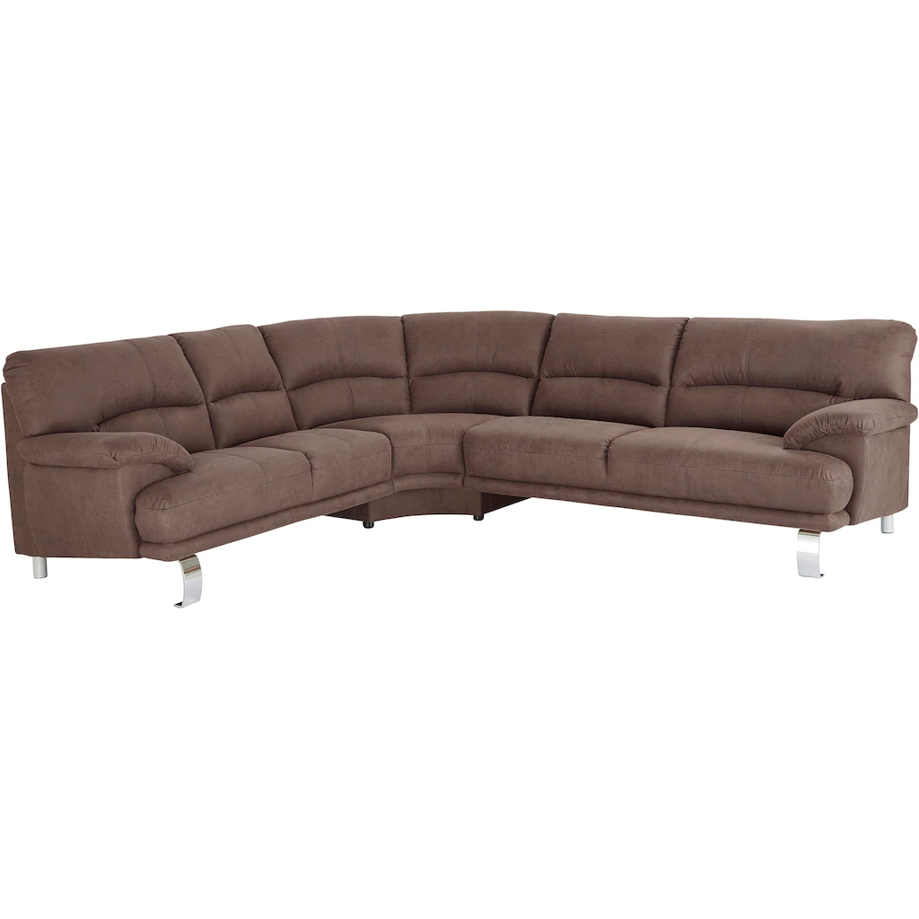 TRENDMANUFAKTUR Ecksofa »Cecilia II in italienischen Design bequem hoher Sitzkomfort L-Form« extrabreite Armlehnen für noch mehr Sitzkomfort kaufen Angebote