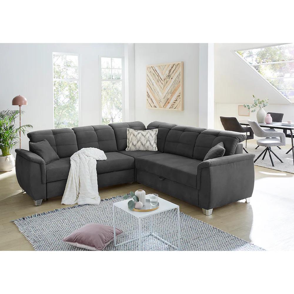 Jockenhöfer Gruppe Ecksofa Udine verstellbare Kopfteile Gästebett- und Relaxfunktion kaufen