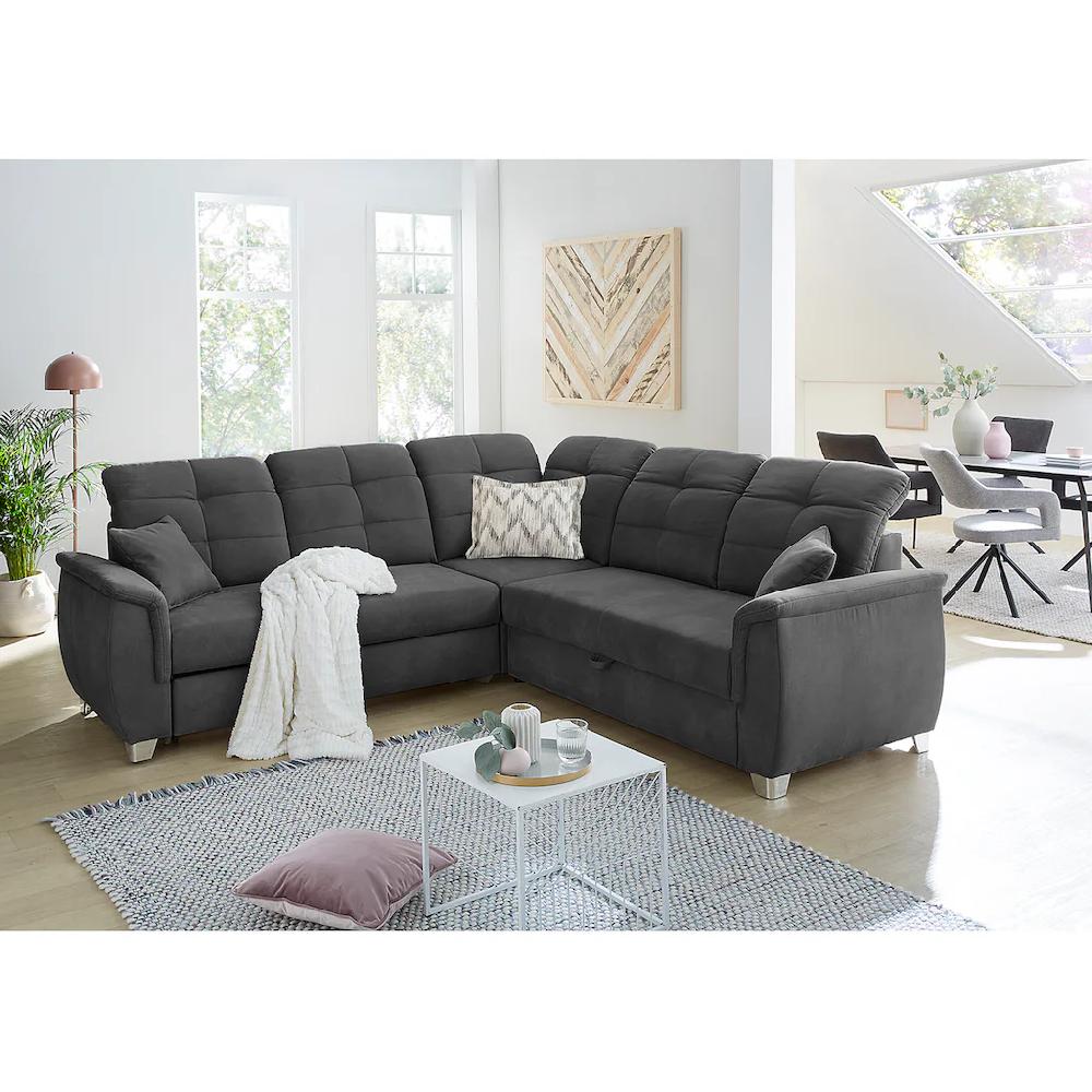 Jockenhöfer Gruppe Ecksofa Udine verstellbare Kopfteile Gästebett- und Relaxfunktion kaufen im Angebot