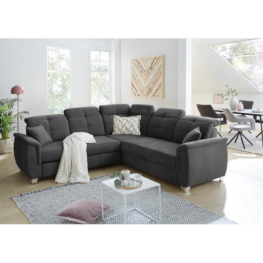 Jockenhöfer Gruppe Ecksofa Udine verstellbare Kopfteile Gästebett- und Relaxfunktion kaufen im Angebot