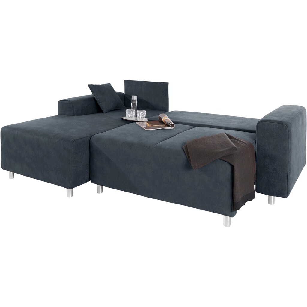 Guido Maria Kretschmer Home&Living Ecksofa »Györ« L-Form wahlweise mit Bettfunktion und Bettkasten incl. 2 Zierkissen kaufen Schlussverkauf