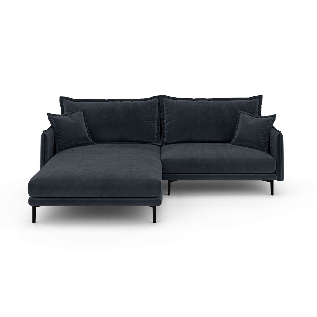 INOSIGN Ecksofa »ALEXANDRIA mit Recamiere rechts oder links bestellbar moderne Bezüge« L-Form mit Wellenunterfederung Maße: B/H/T 246/86/190 cm Meist gekauft