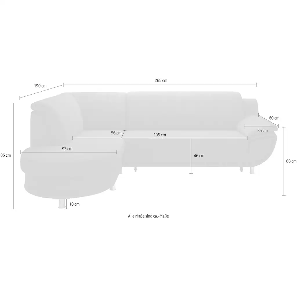 TRENDMANUFAKTUR Ecksofa mit Bettfunktion online kaufen Versandkostenfrei