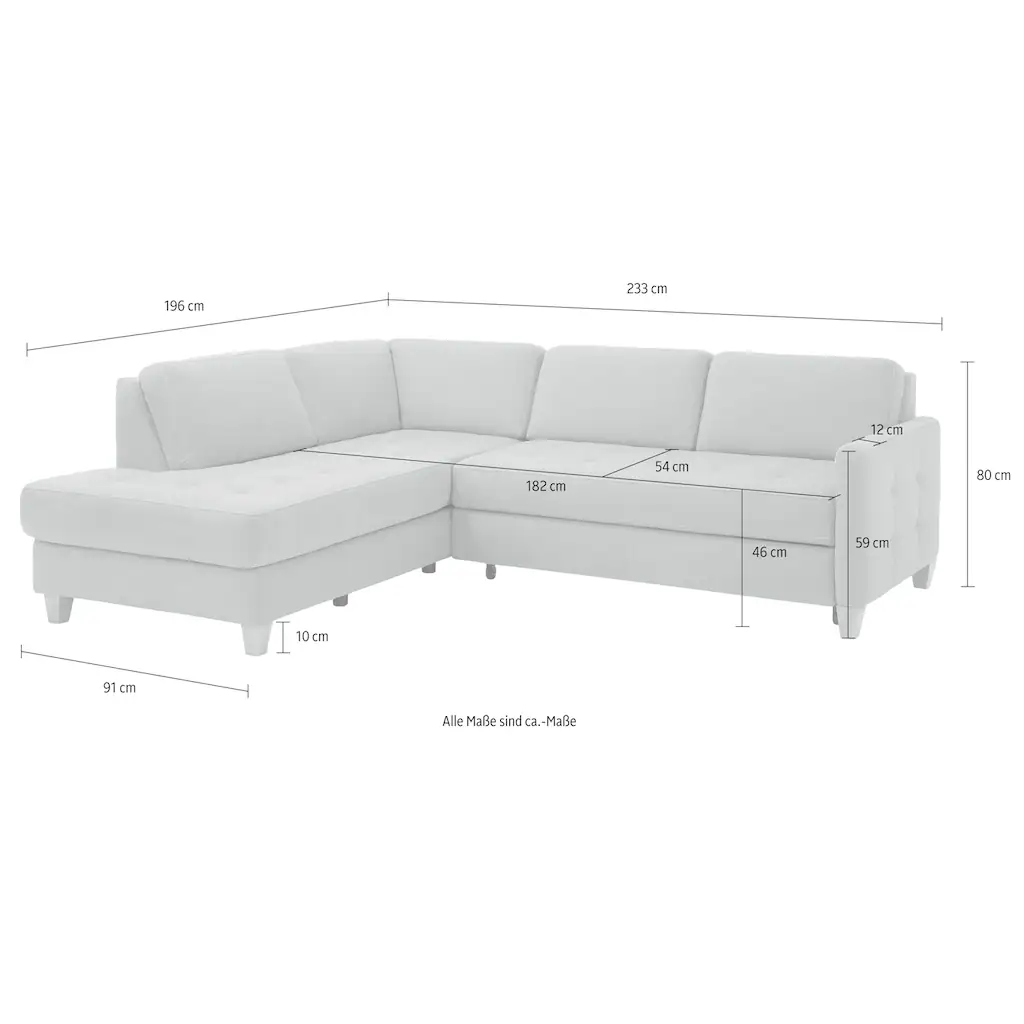 Home affaire Ecksofa »Earl« mit Bettkasten online kaufen Exklusivangebot