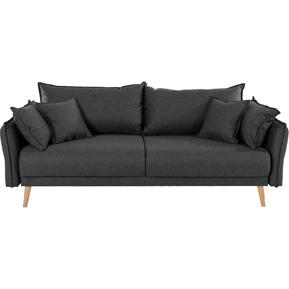 Home affaire Schlafsofa »Granbo« incl. Bettfunktion und Bettkasten Federkern-Polsterung Seitentasche kaufen Black Friday