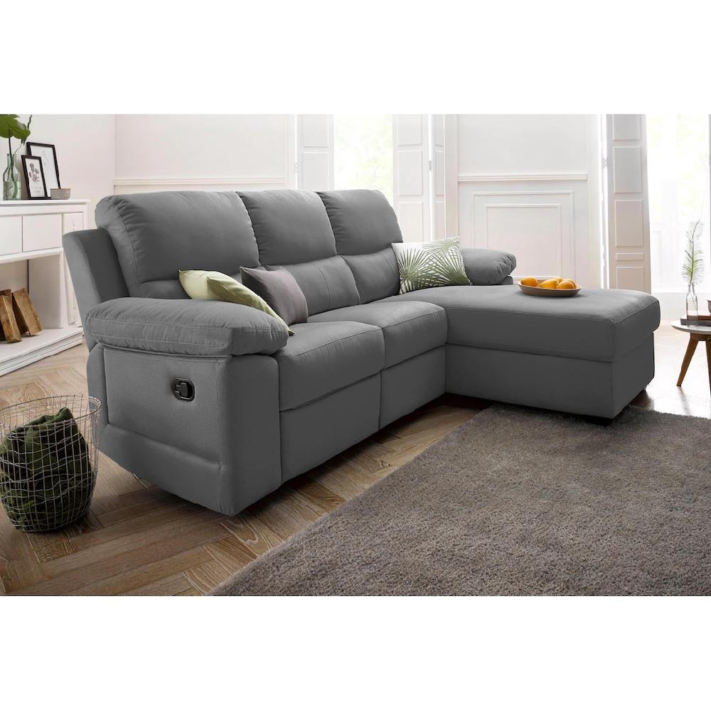 ATLANTIC home collection Ecksofa »Conrad L-Form« mit Relaxfunktion und Federkern mit Bettkasten kaufen