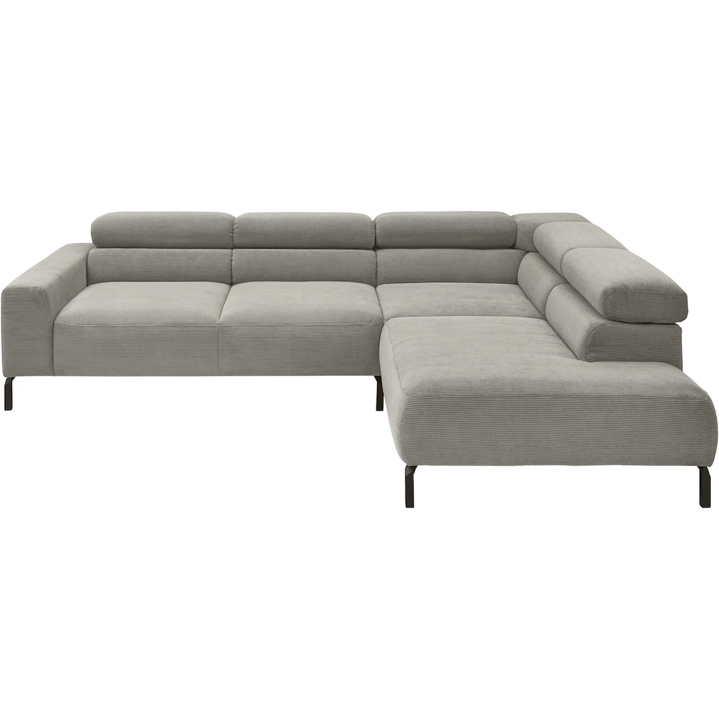 Places of Style Ecksofa »Antonelli L-Form incl. Kopfteilverstellung Breite 276 cm« wahlweise elektrische Sitztiefenverstellung kaufen Riesige Ersparnisse