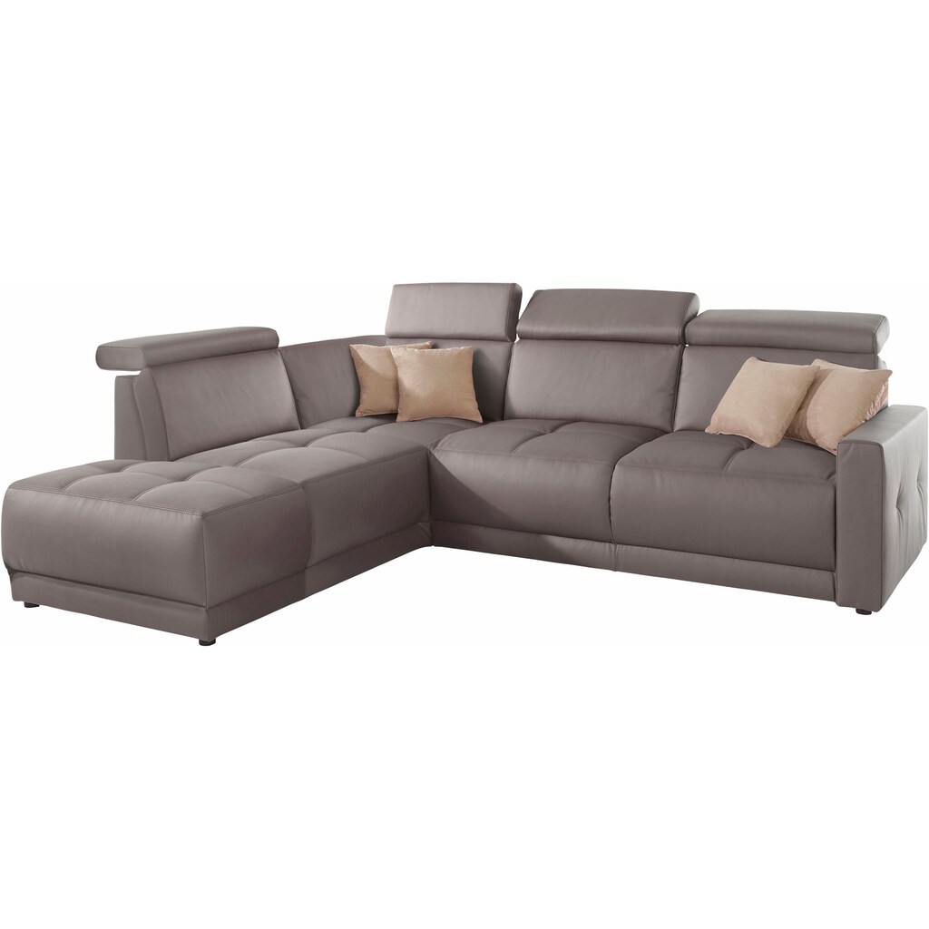 DOMO collection Ecksofa mit Kopfteilverstellung online kaufen Letzte 2 Tage