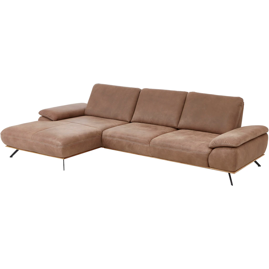 Die PlanBar Ecksofa »PN-EM18063 L-Form« wahlweise mit echt bezogenem Rücken und Sitztiefenverstellung kaufen Zeitbegrenzte Promotion